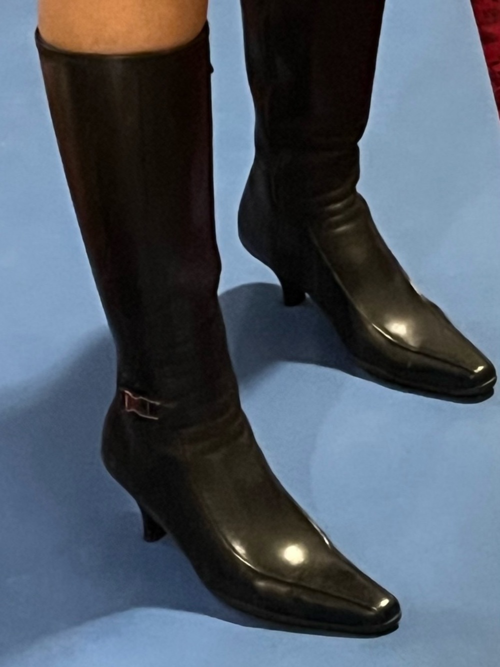 Prada Black Heeled Boots for Women